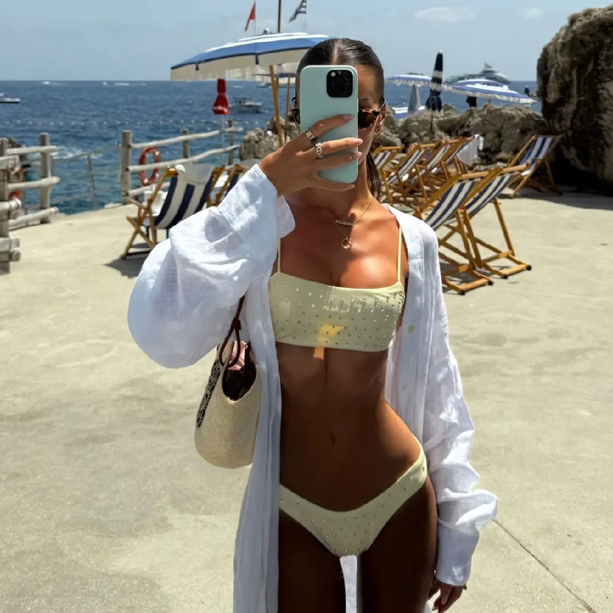 Marbella | Jednodílné plavky s krajkou