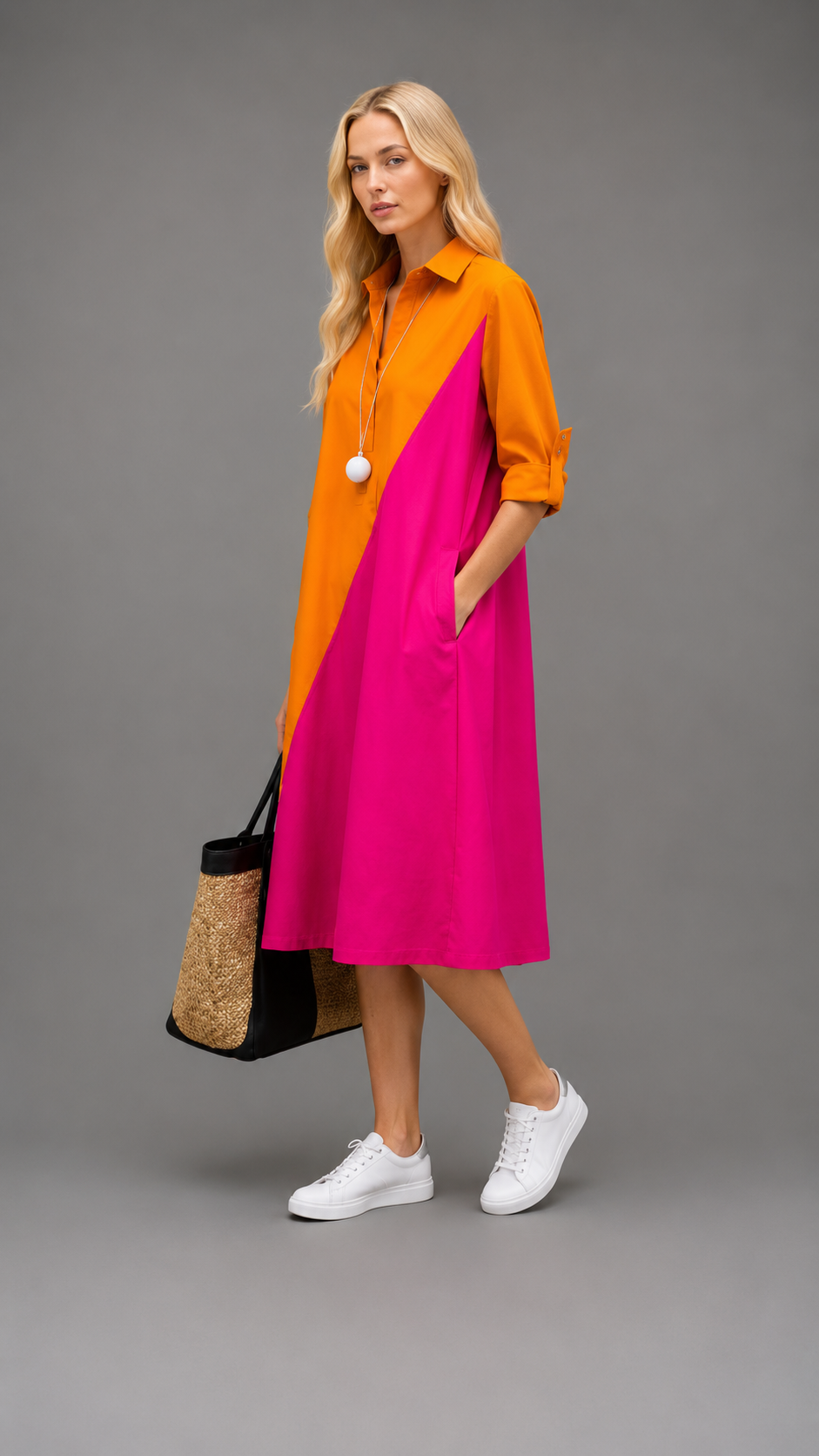 Kayla | Robe midi élégante et raffinée