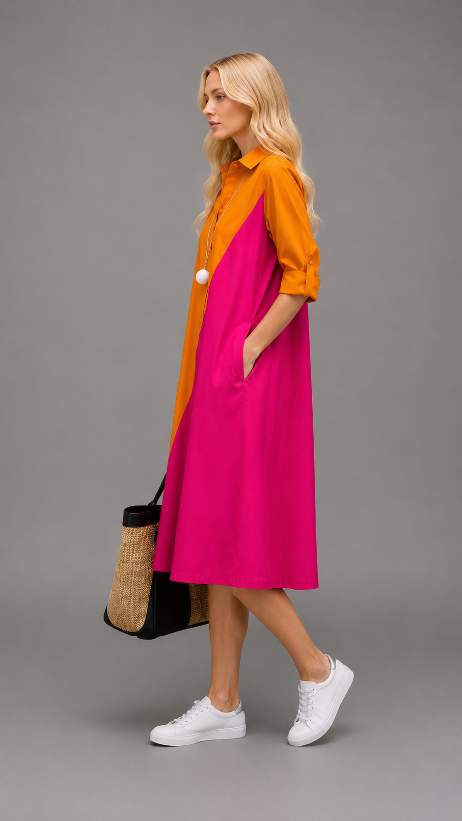 Kayla | Robe midi élégante et raffinée