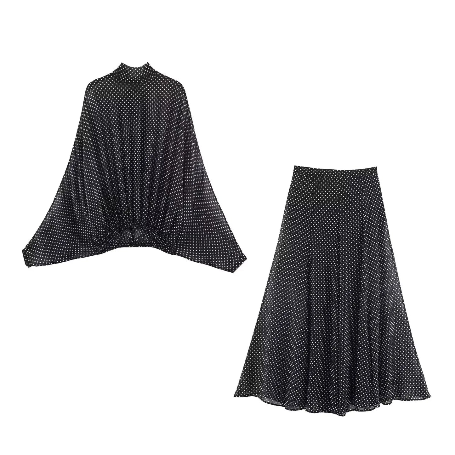 Margot | Conjunto de lunares blusa y falda