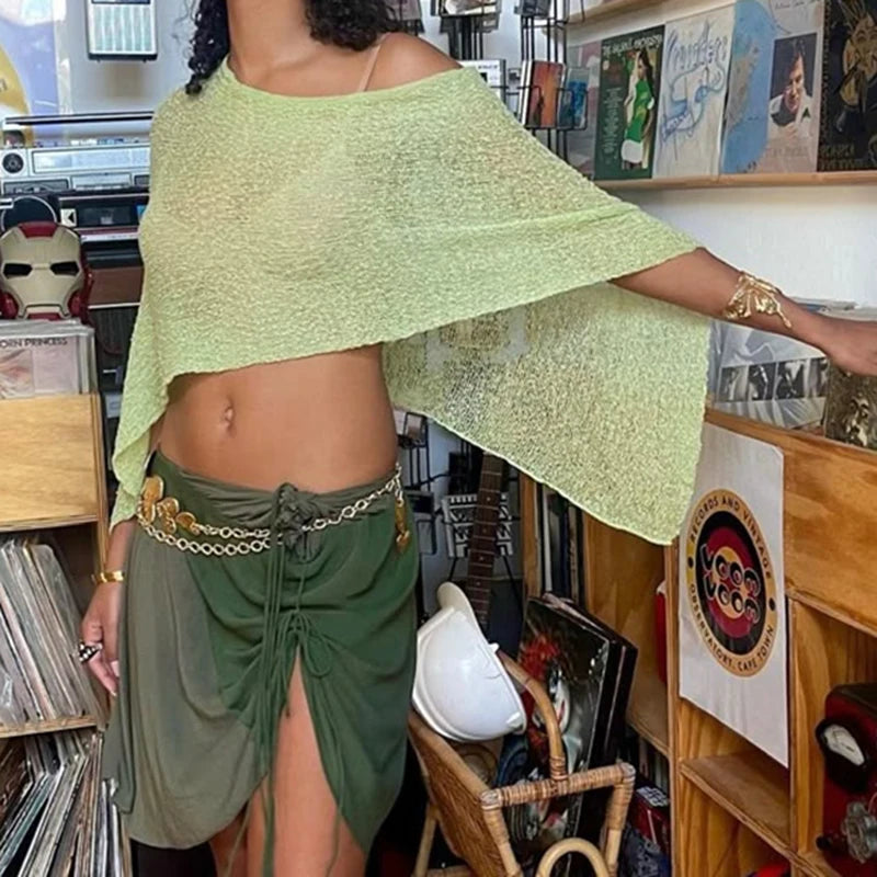Pia | Háčkovaný crop top