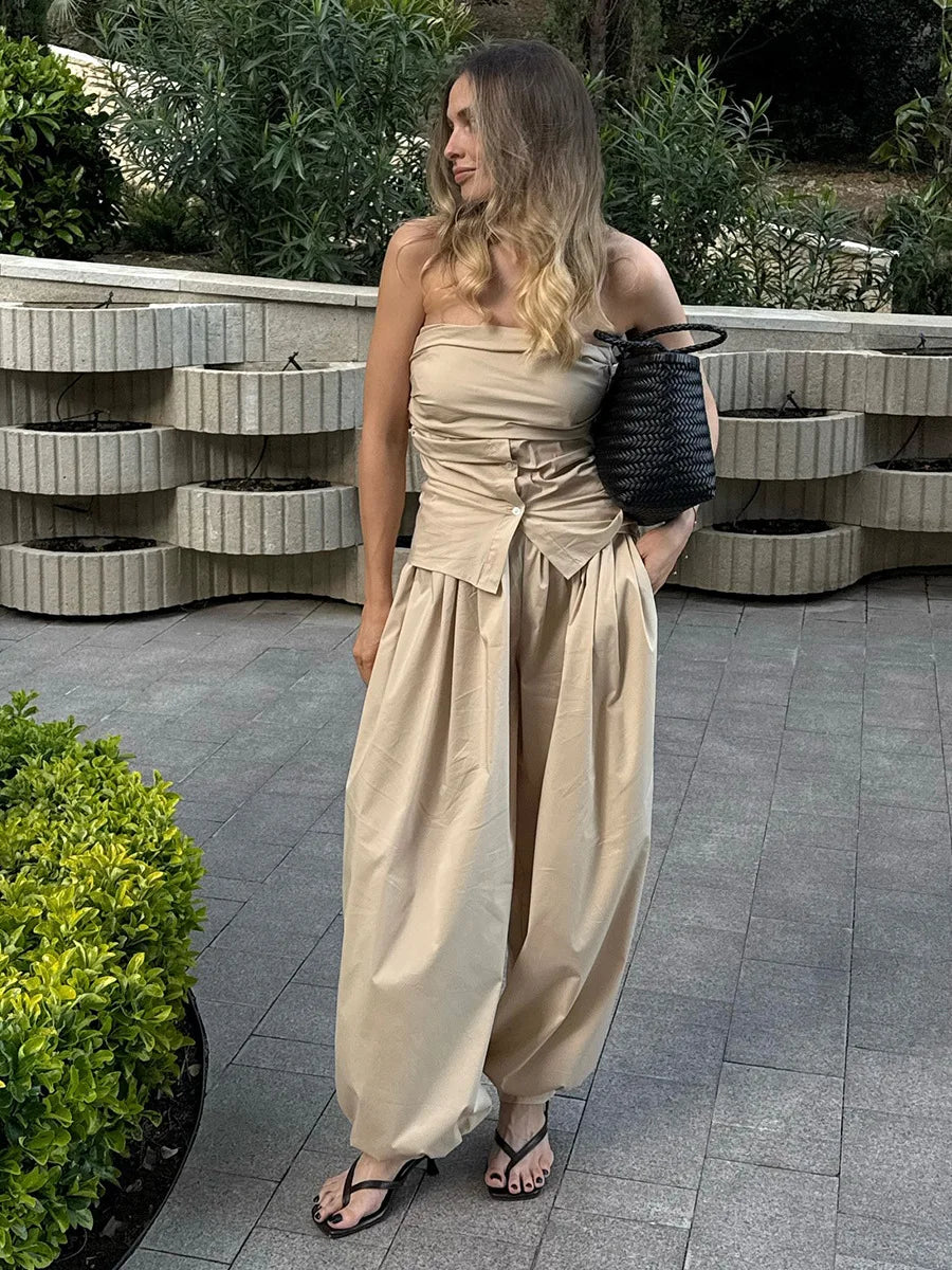 Daniela | Bavlněné široké kalhoty