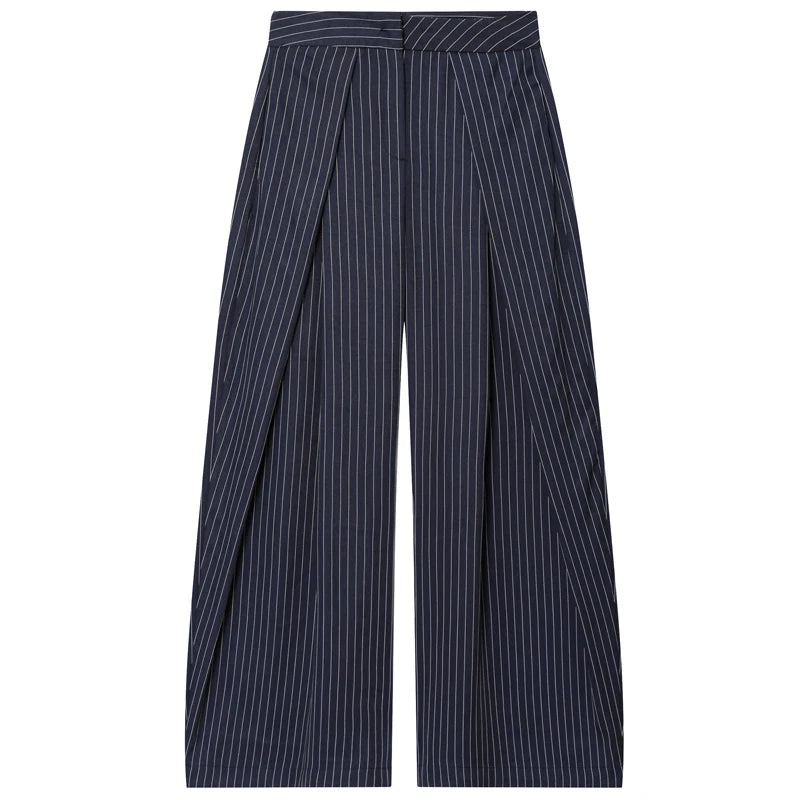 Ingrid | Pruhované oversized kalhoty