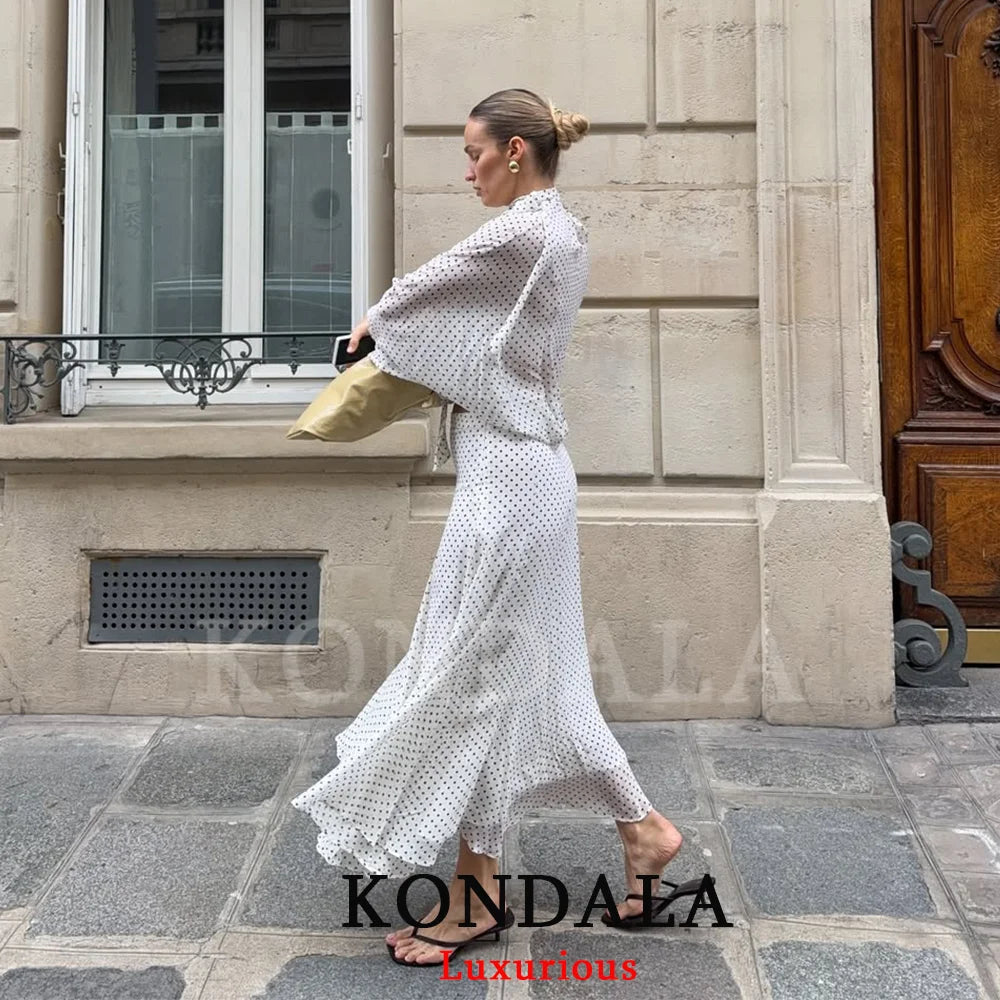 Margot | Conjunto de lunares blusa y falda