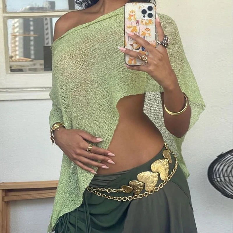 Pia | Háčkovaný crop top