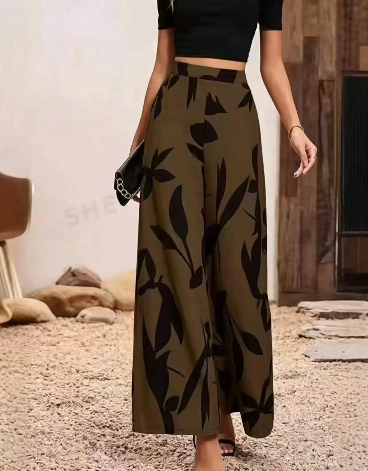 Palma | Pantalón palazzo negro