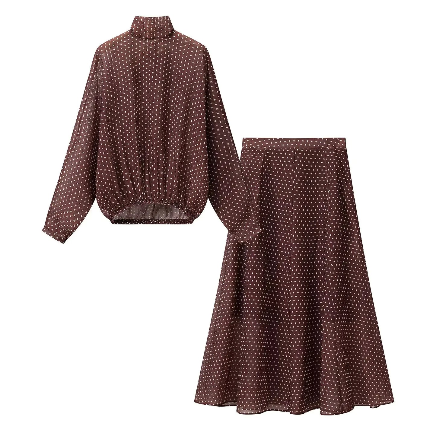 Margot | Conjunto de lunares blusa y falda