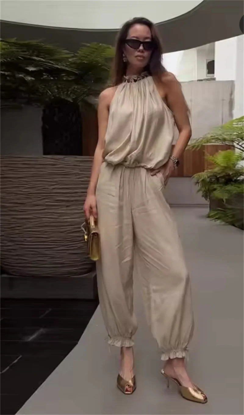 Tereza | Khaki souprava s korálky