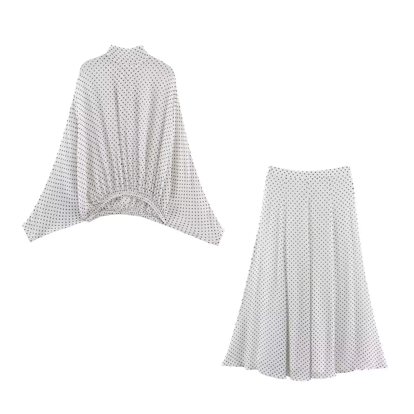 Margot | Conjunto de lunares blusa y falda