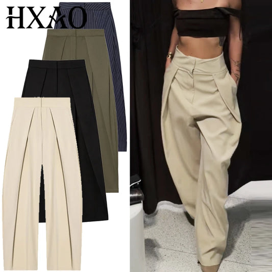 Ingrid | Pruhované oversized kalhoty