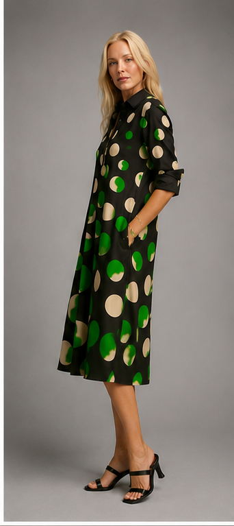 Naomi | Robe midi élégante et raffinée